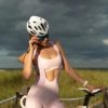women's cycling bib shorts pink