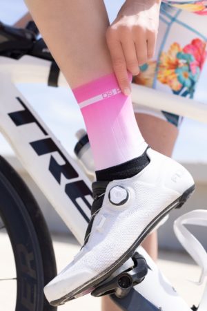 Bright Pink Cycling Socks